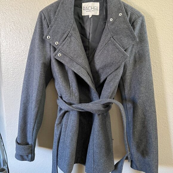Rachel Roy Wool Blend Gray Coat   Size X-Large - Picture 4 of 7